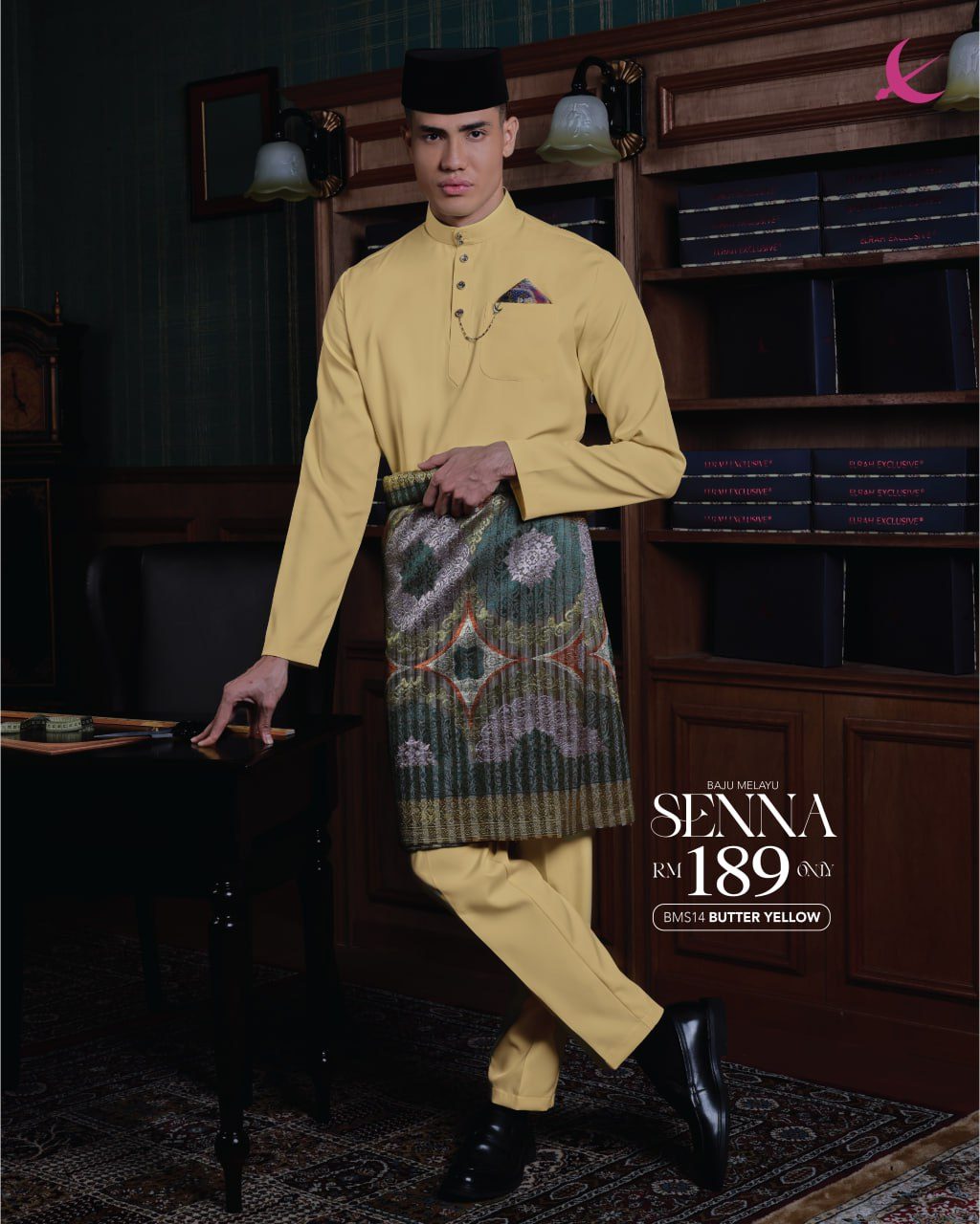 BAJU MELAYU SENNA BUTTER YELLOW