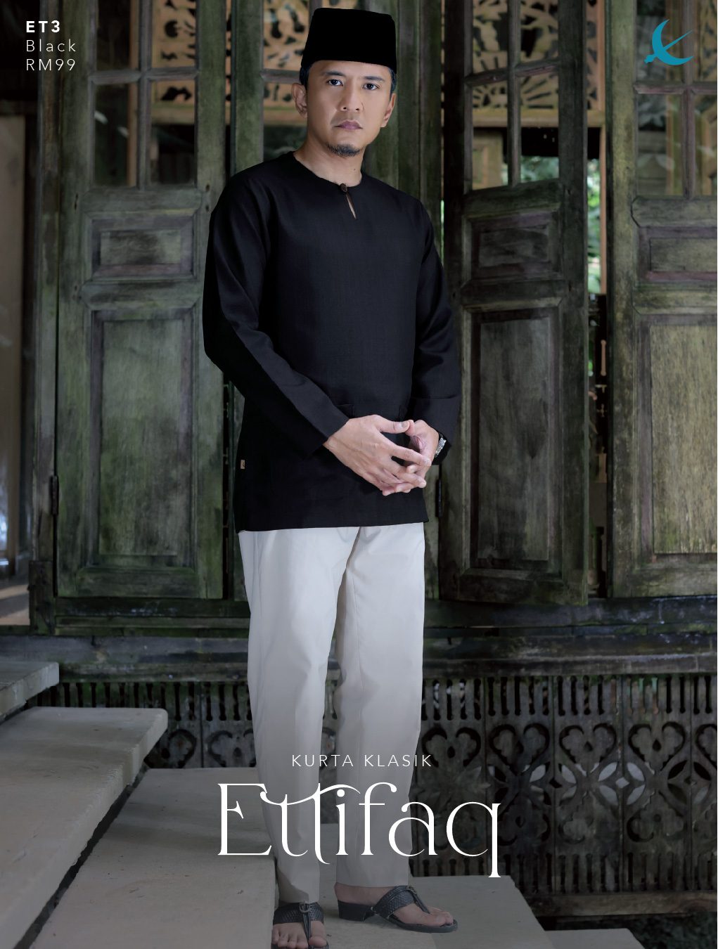 KURTA ETTIFAQ BLACK