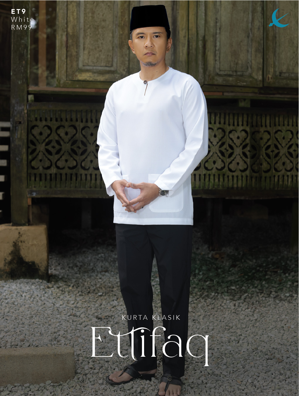 KURTA ETTIFAQ WHITE