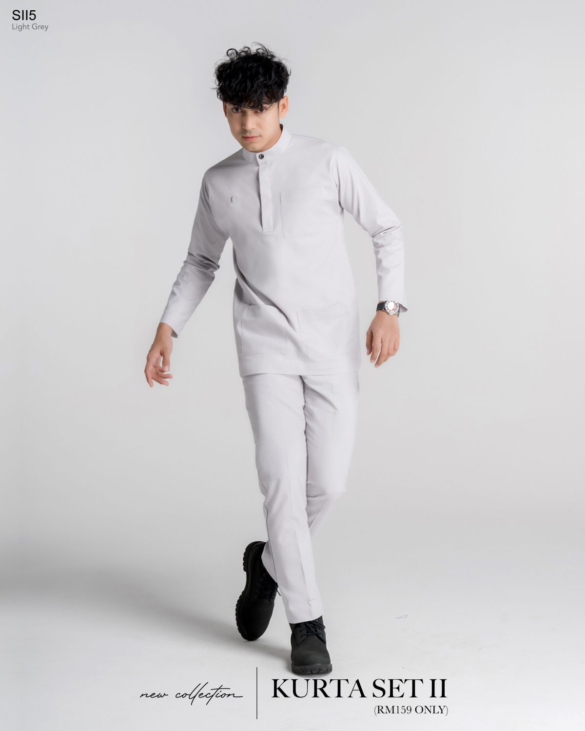 KURTA SET II LIGHT GREY