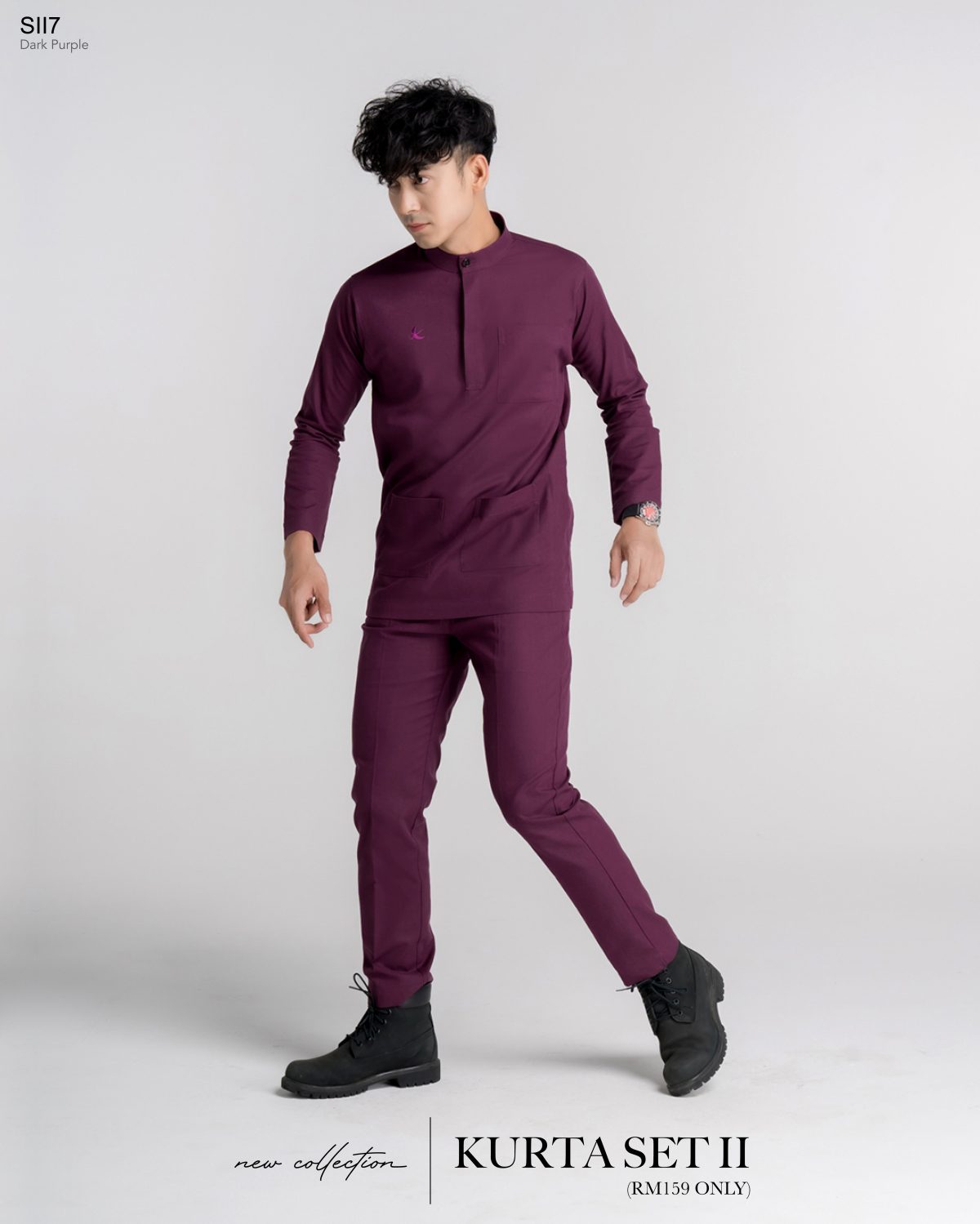 KURTA SET II DARK PURPLE