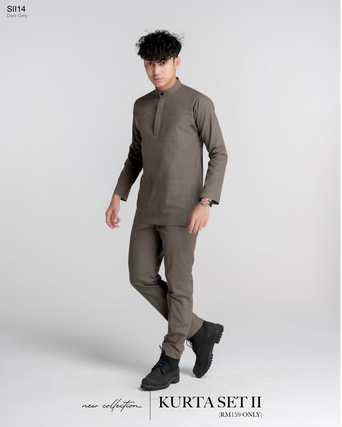 KURTA SET II DARK GREY