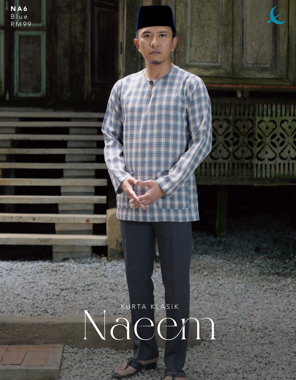 KURTA NAEEM BLUE