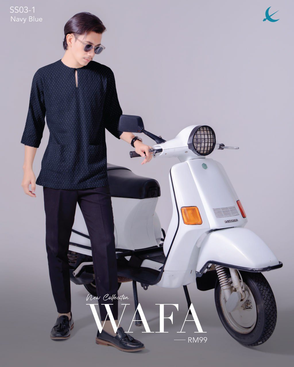 KURTA WAFA NAVY BLUE (2024)