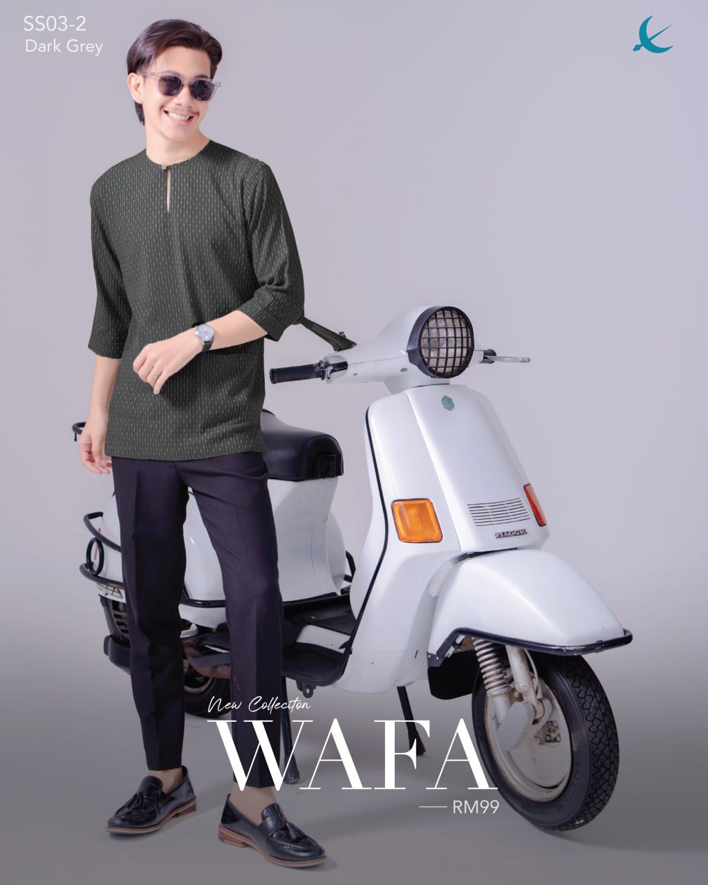 KURTA WAFA DARK GREY (2024)