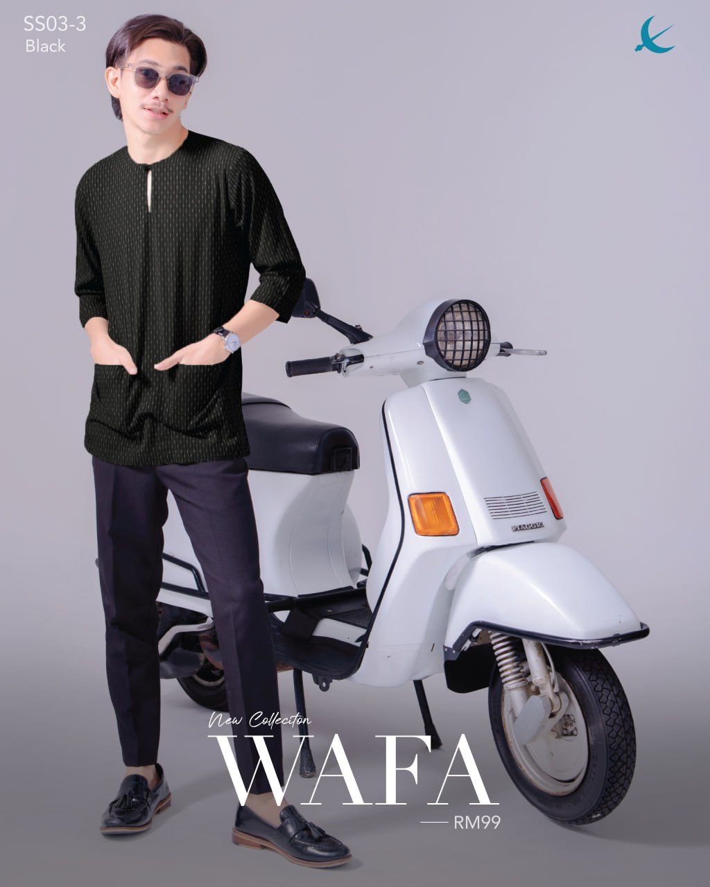 KURTA WAFA BLACK (2024)