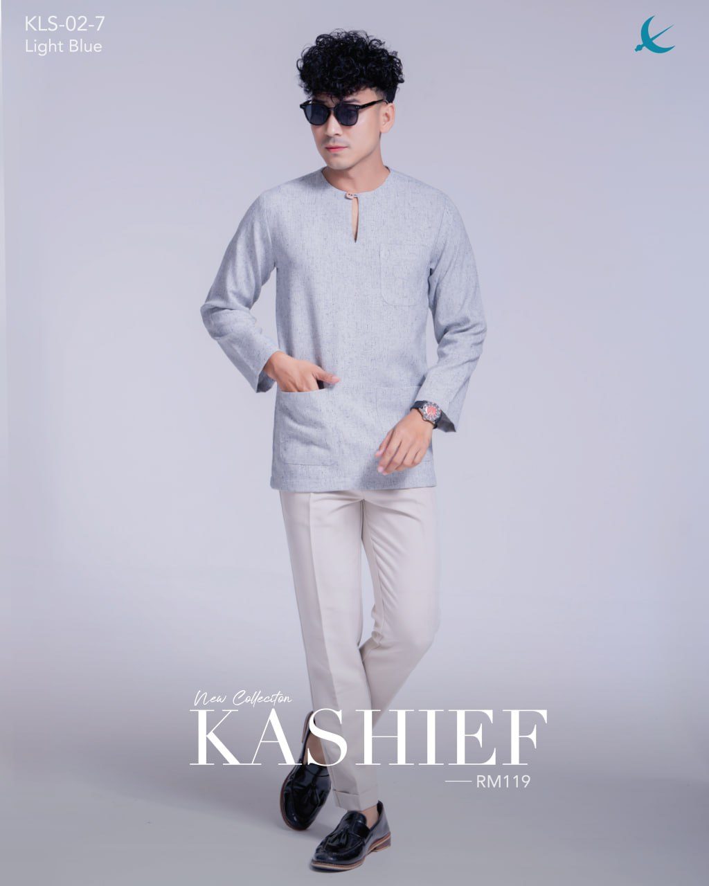 KURTA KAASHIEF LIGHT BLUE (2024)