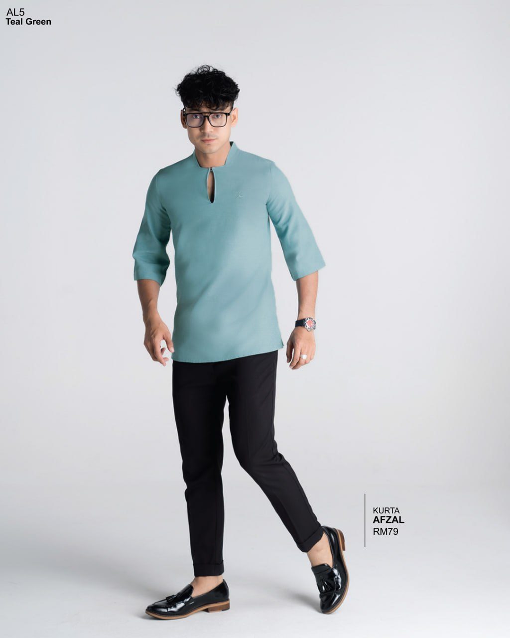 KURTA AFZAL TEAL GREEN (2024)