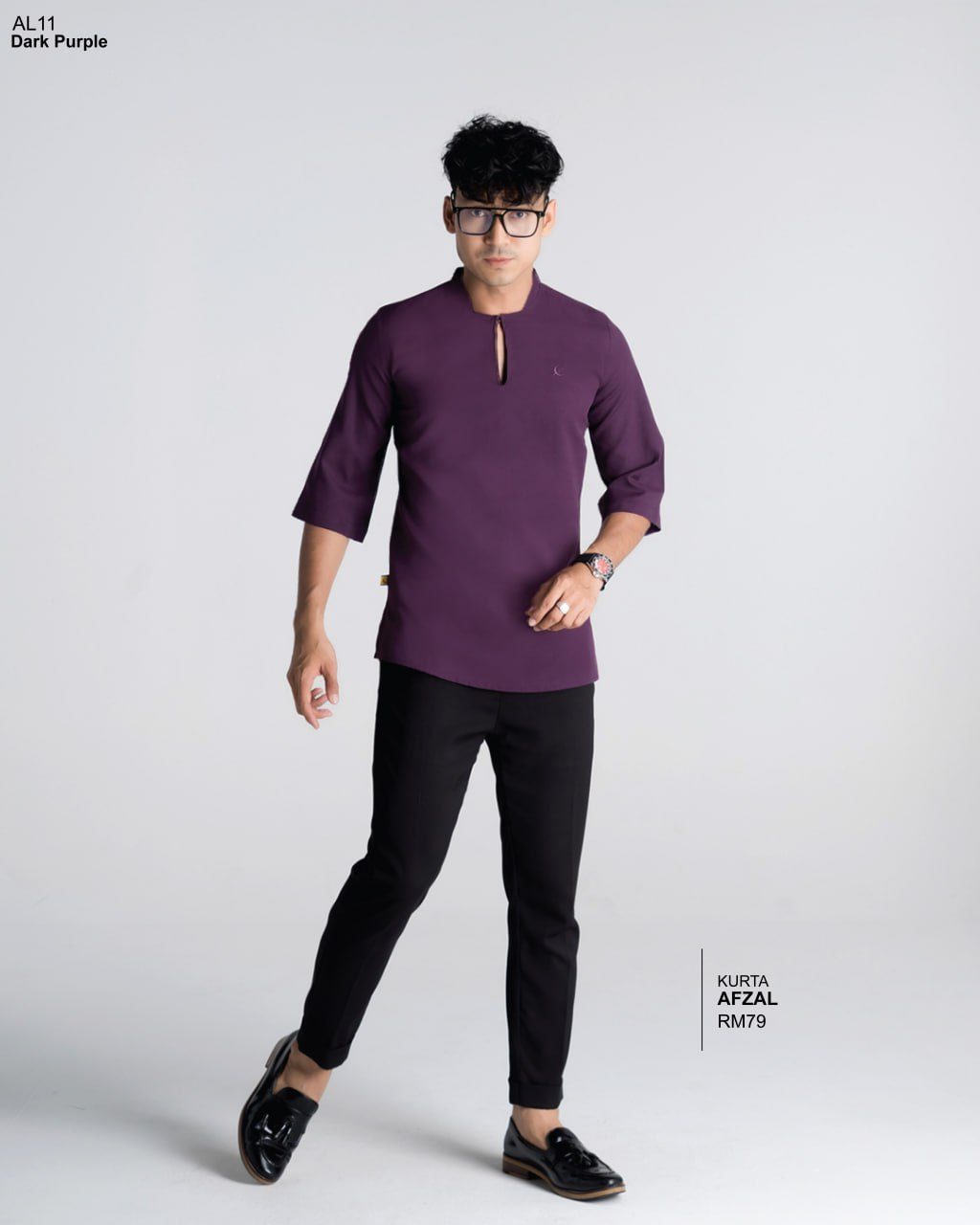 KURTA AFZAL DARK PURPLE (2024)