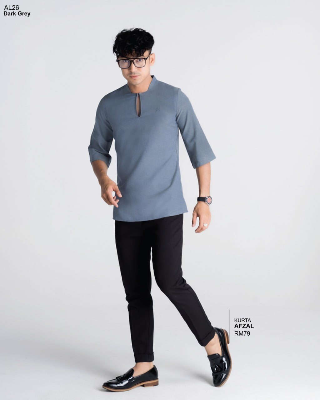 KURTA AFZAL DARK GREY (2024)