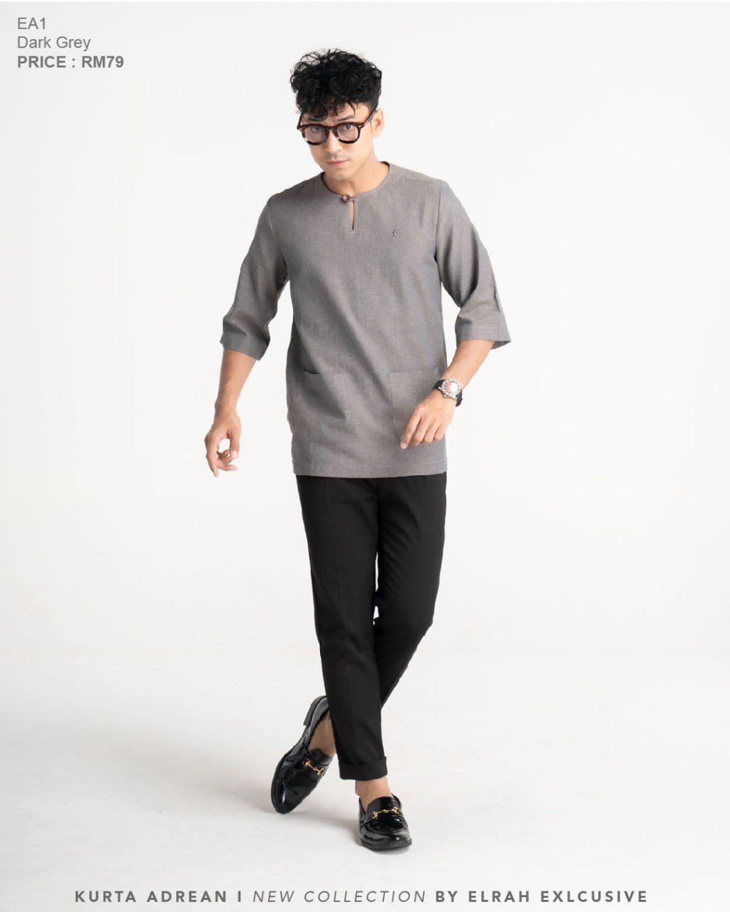 KURTA ADREAN DARK GREY