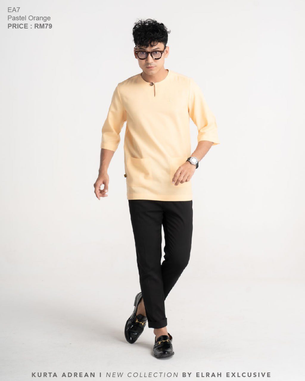 KURTA ADREAN PASTEL ORANGE