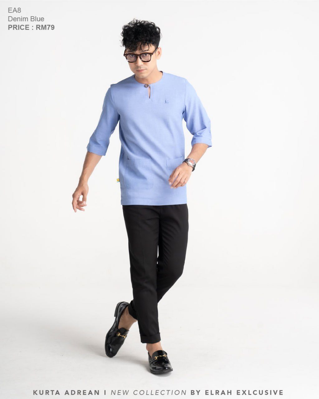 KURTA ADREAN DENIM BLUE