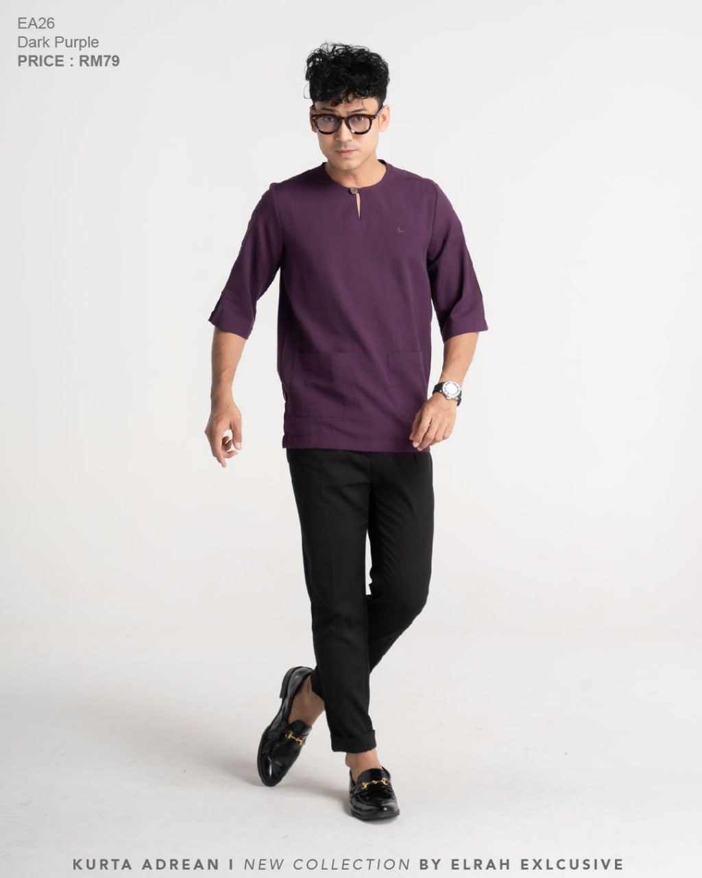 KURTA ADREAN DARK PURPLE