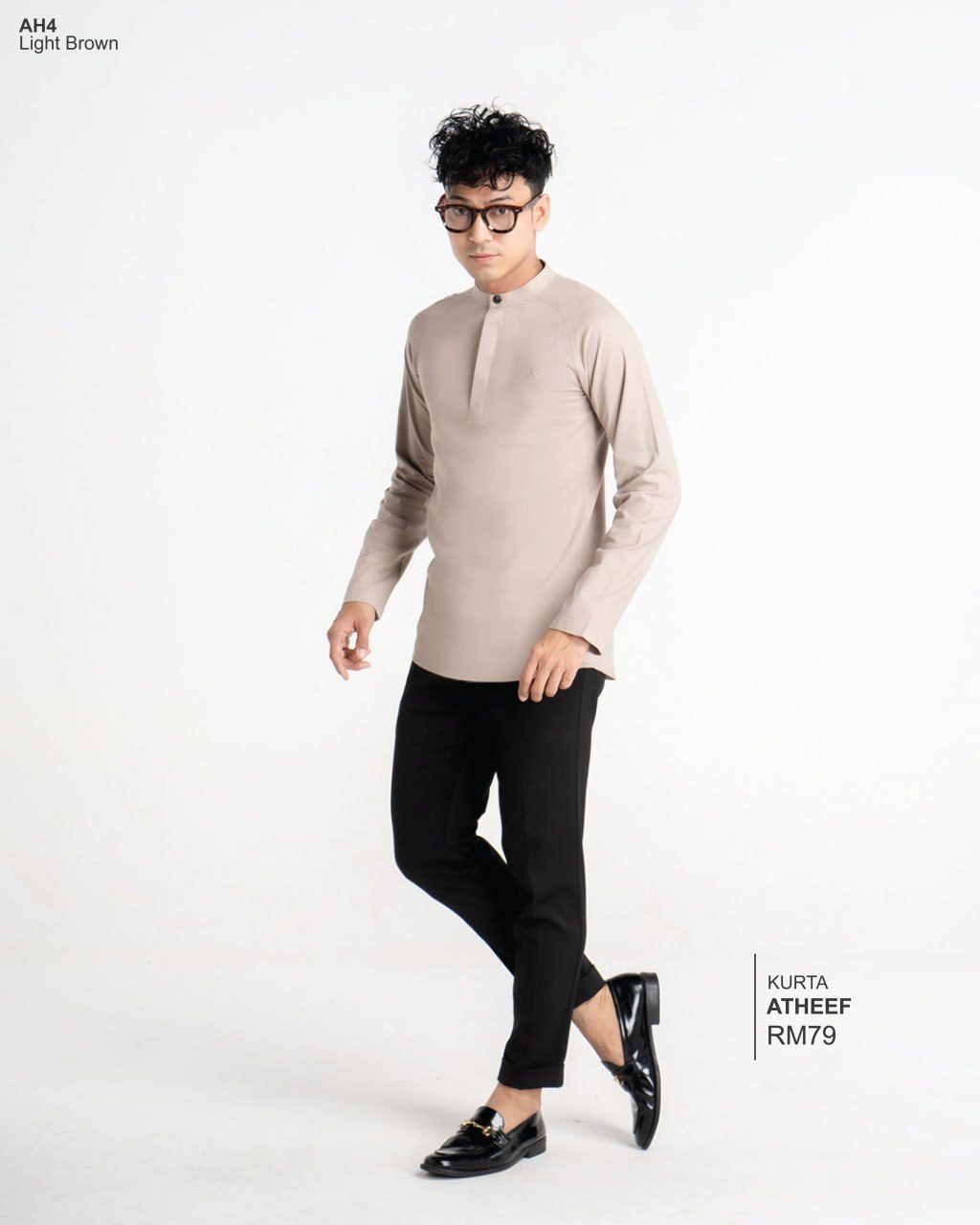 KURTA ATHEEF LIGHT BROWN