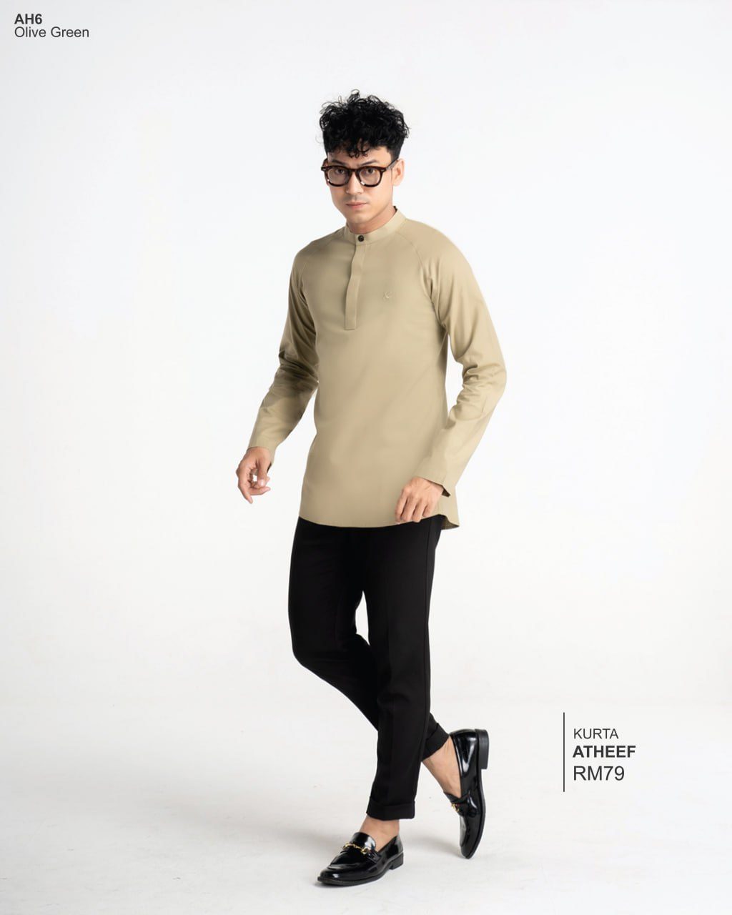 KURTA ATHEEF OLIVE GREEN