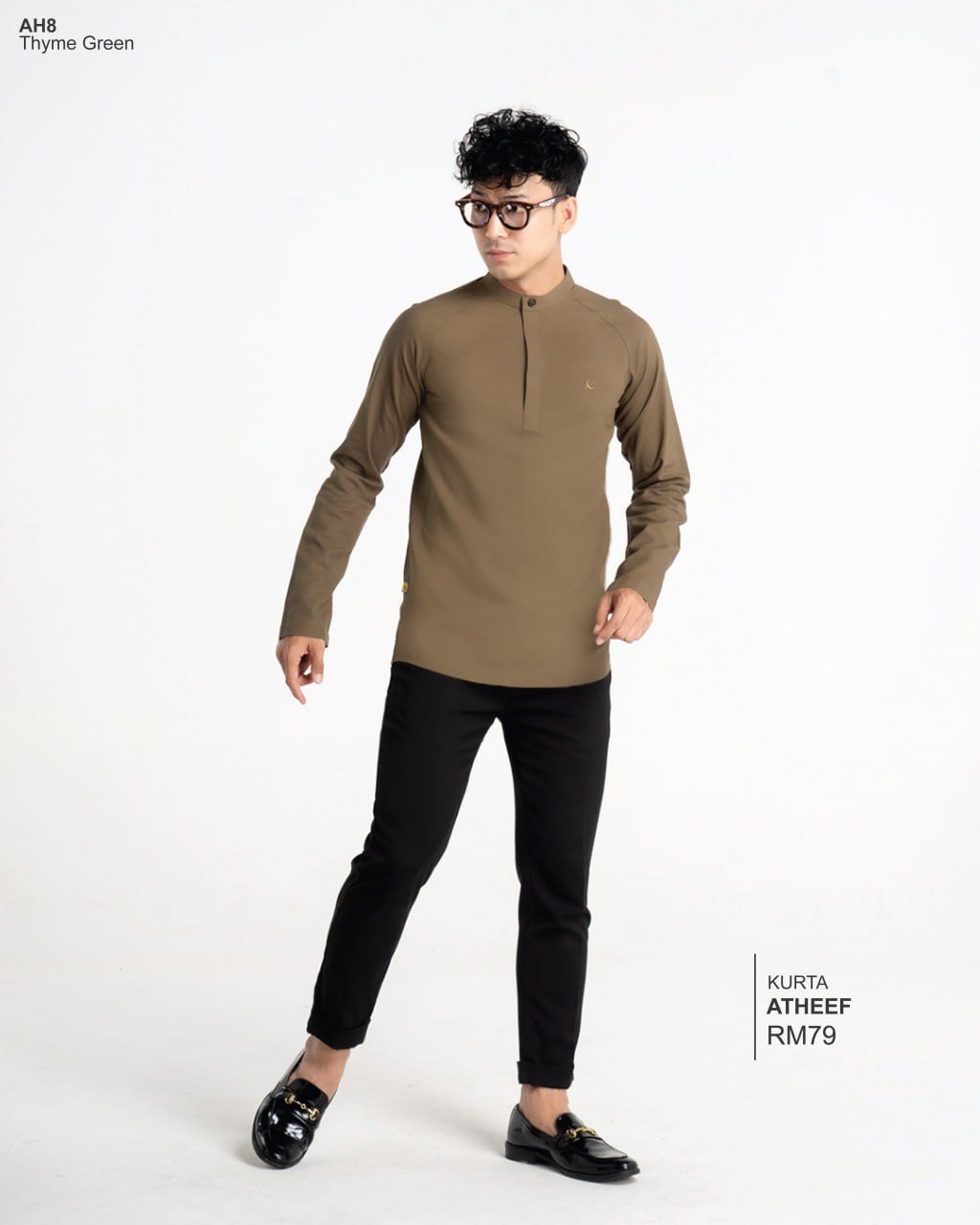 KURTA ATHEEF THYME GREEN