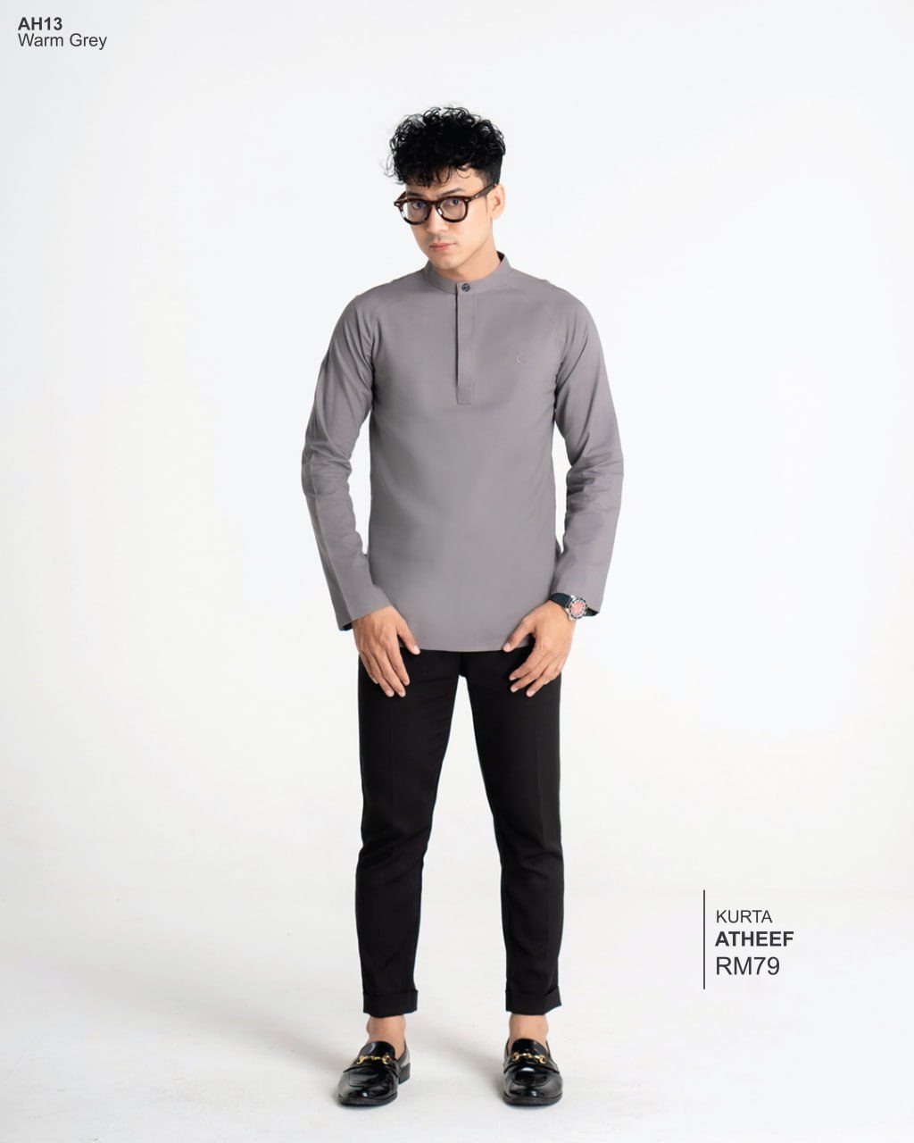 KURTA ATHEEF WARM GREY