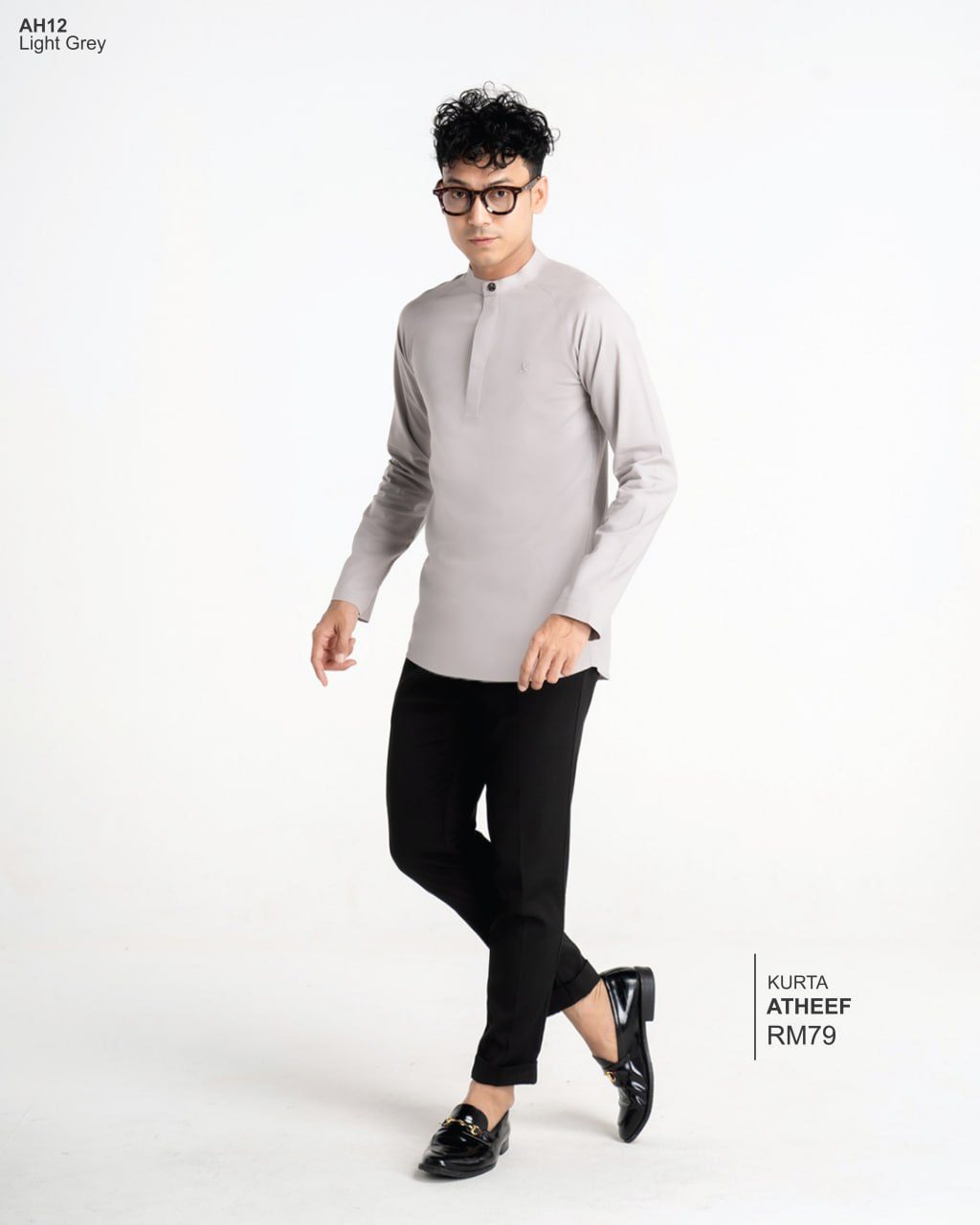 KURTA ATHEEF LIGHT GREY