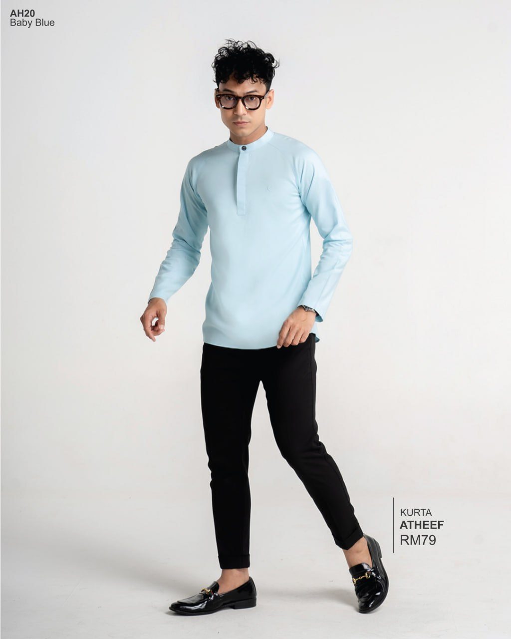 KURTA ATHEEF BABY BLUE