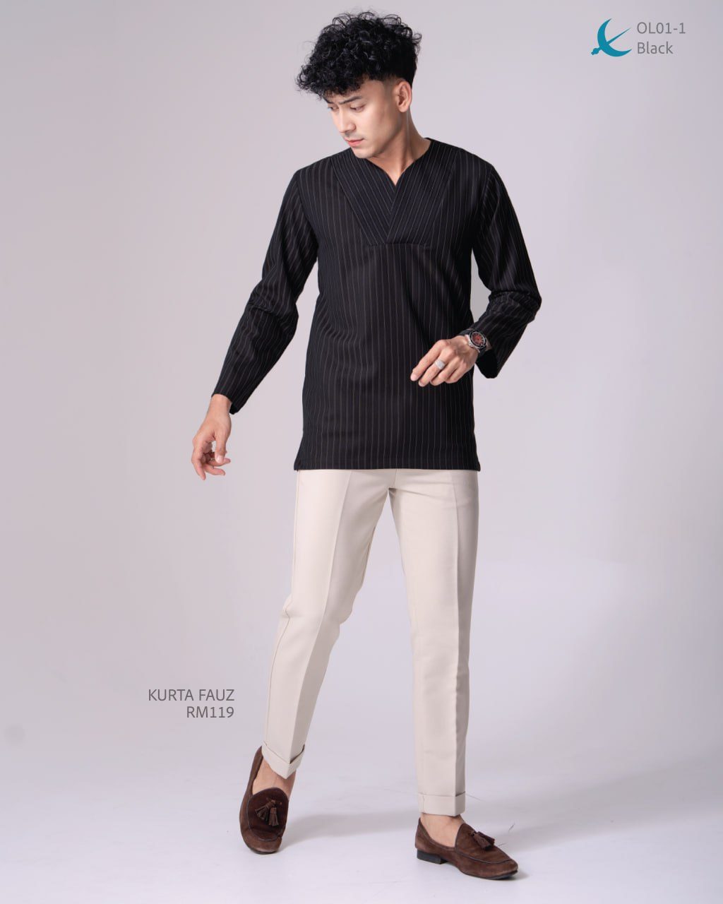 KURTA FAUZ BLACK