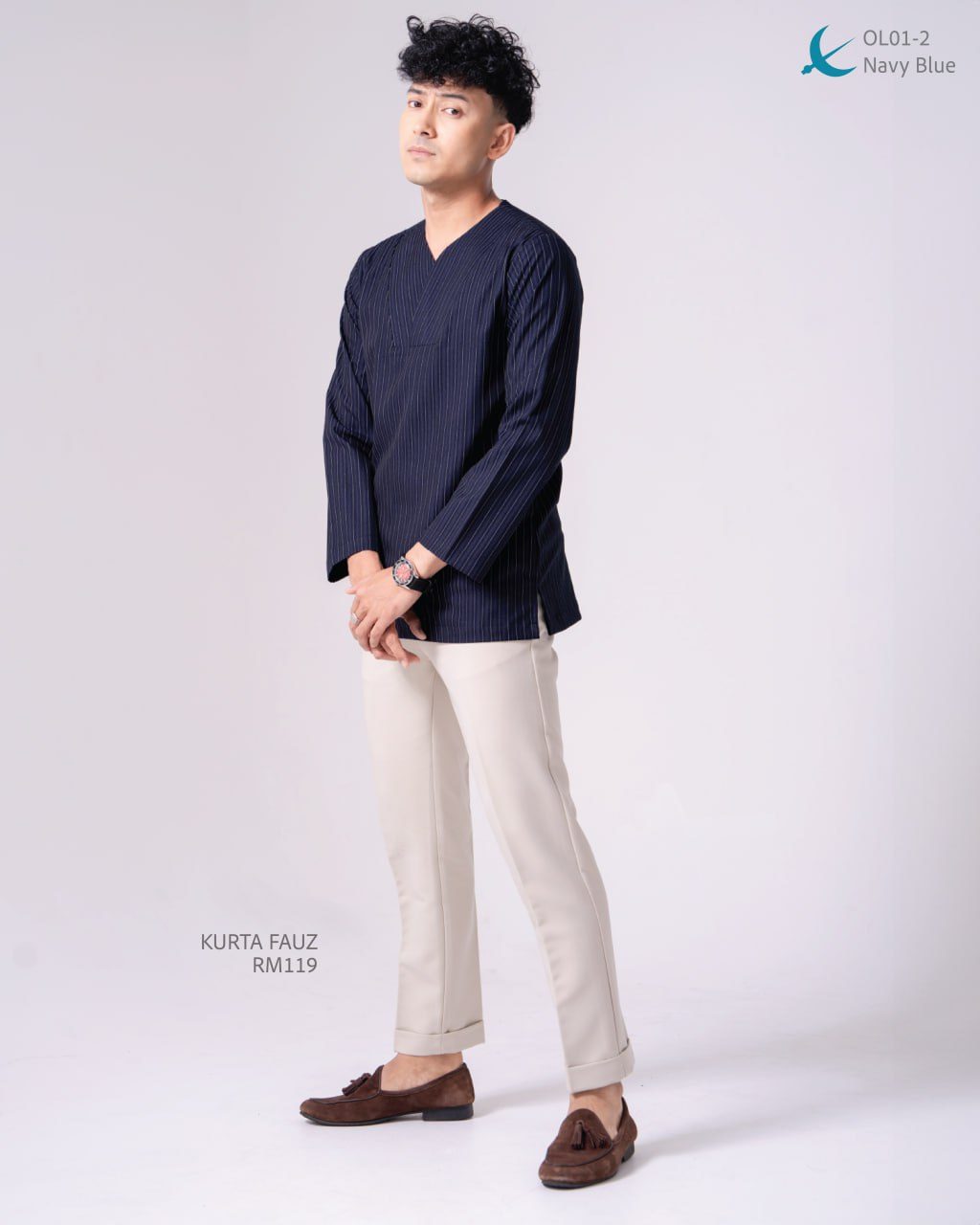 KURTA FAUZ NAVY BLUE