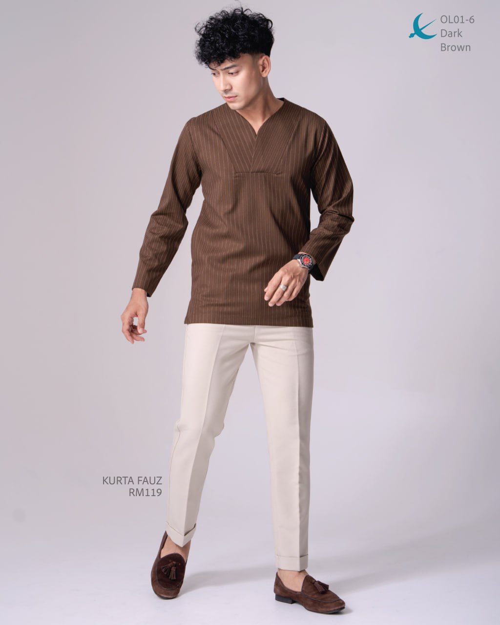 KURTA FAUZ DARK BROWN