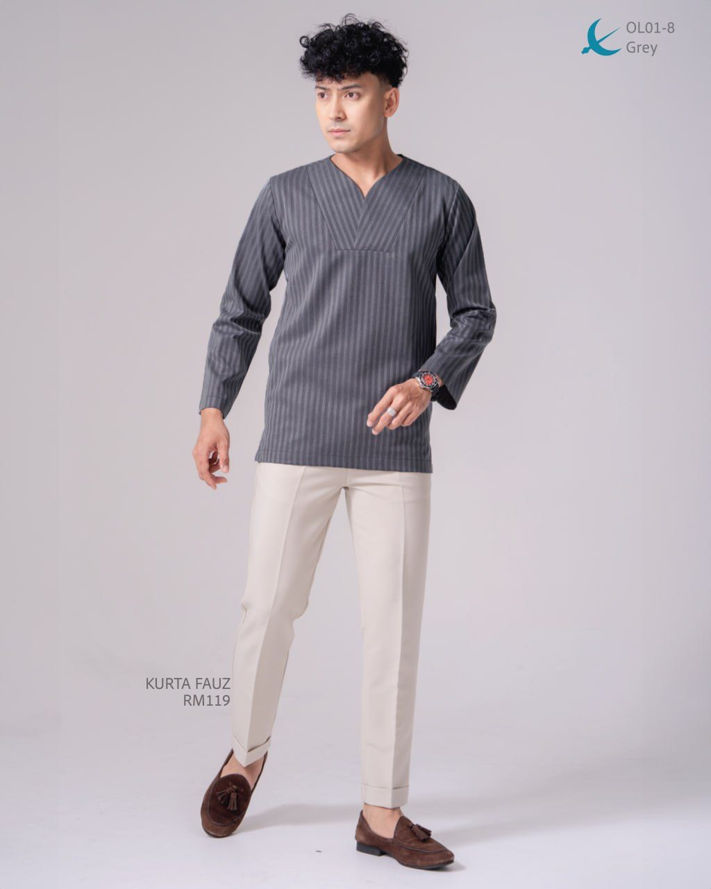 KURTA FAUZ GREY