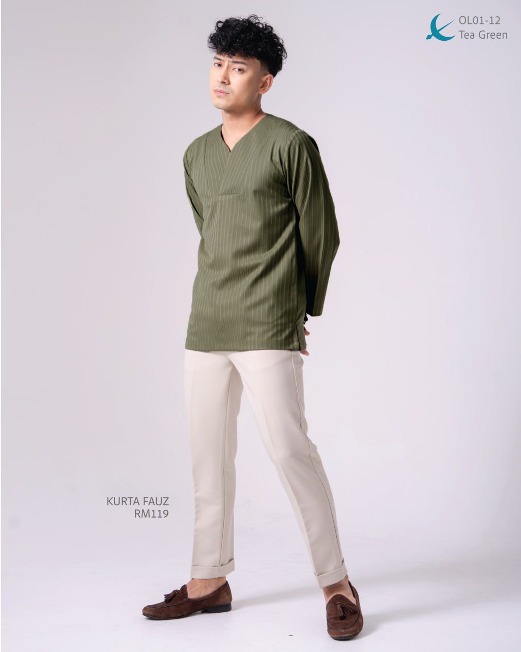 KURTA FAUZ TEA GREEN