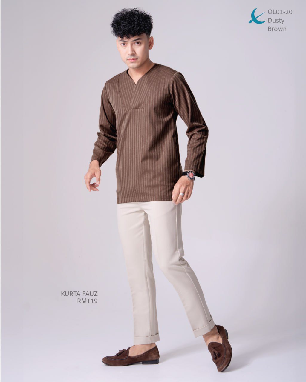 KURTA FAUZ BROWN