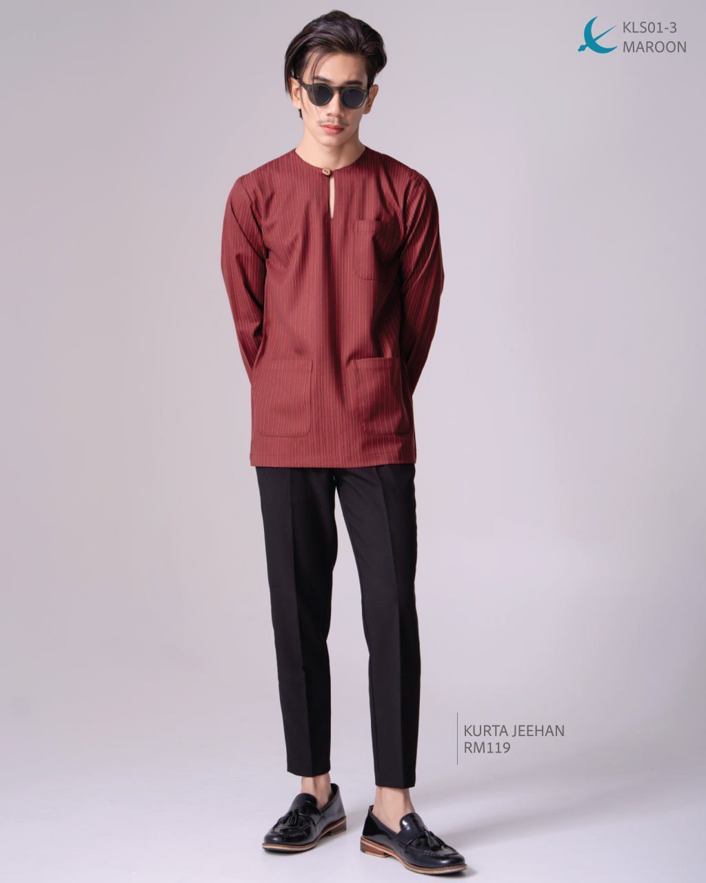 KURTA JEEHAN MAROON