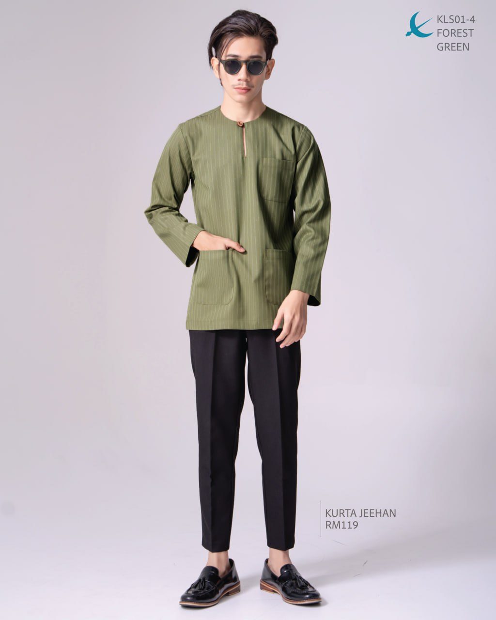 KURTA JEEHAN FOREST GREEN