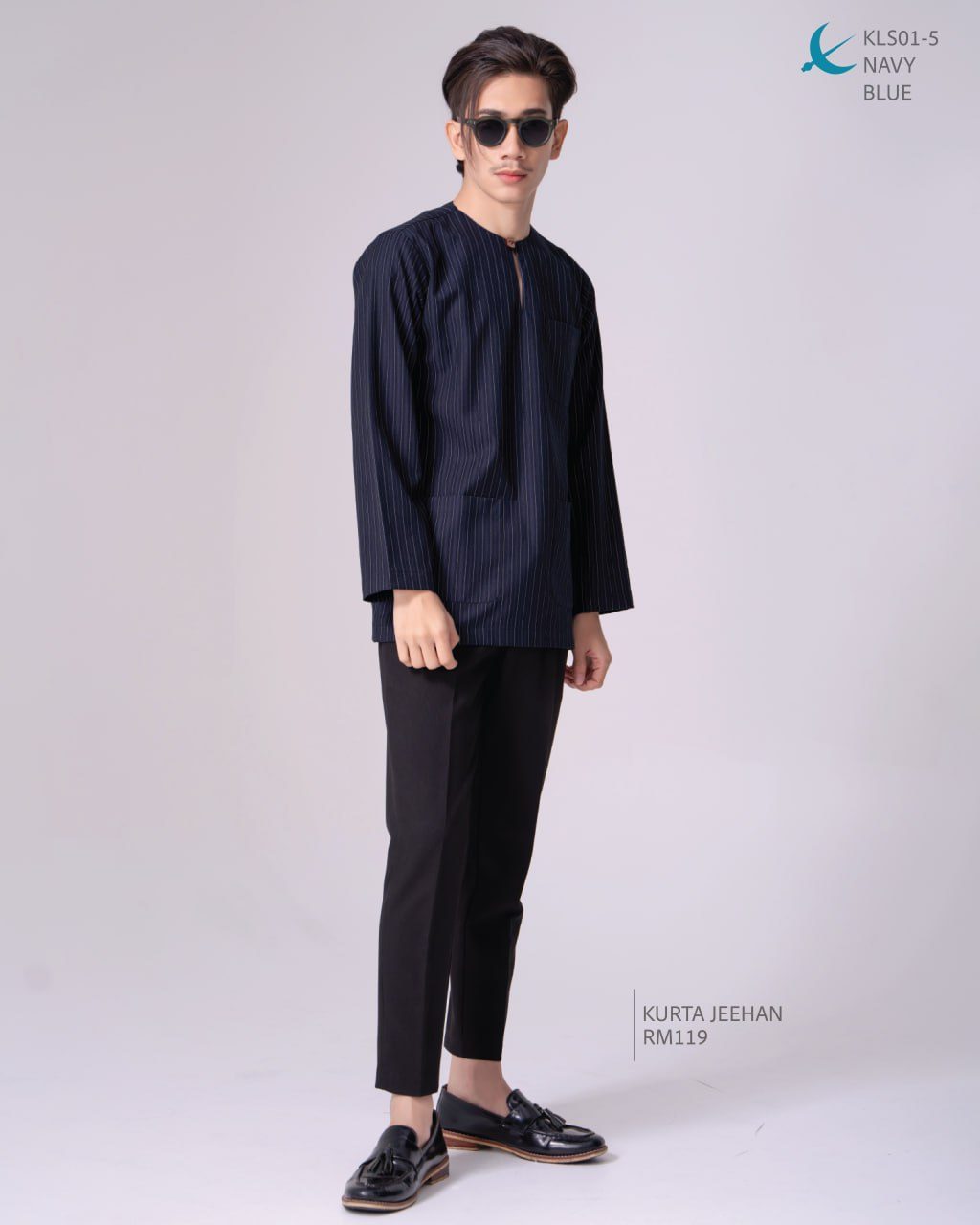 KURTA JEEHAN NAVY BLUE