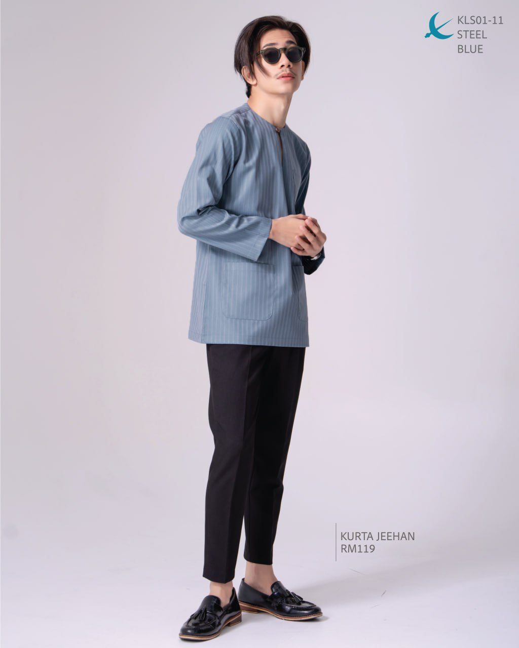 KURTA JEEHAN STEEL BLUE