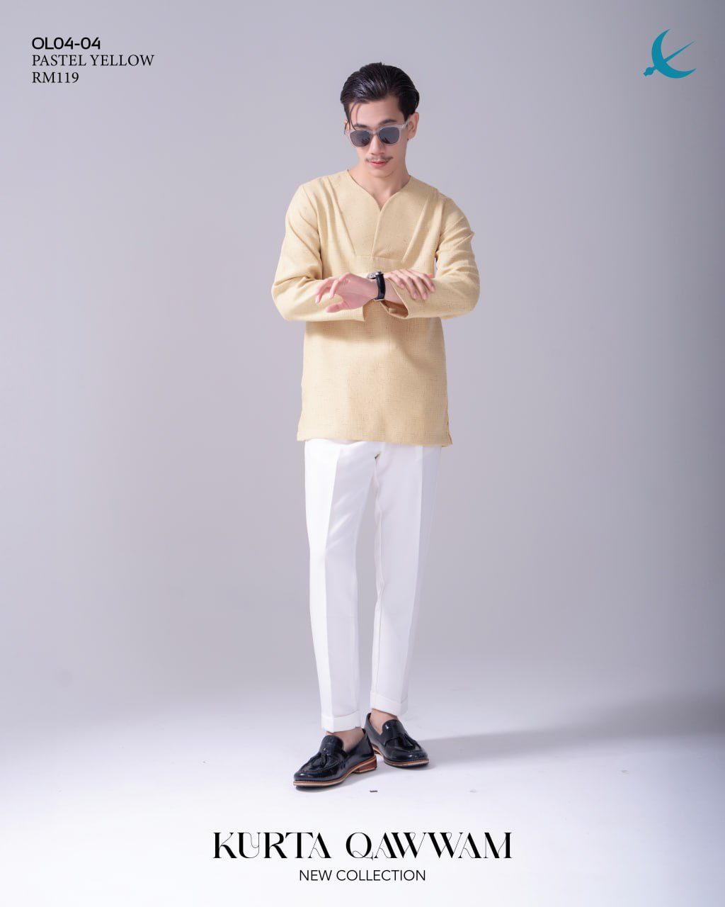 KURTA QAWWAM PASTEL YELLOW