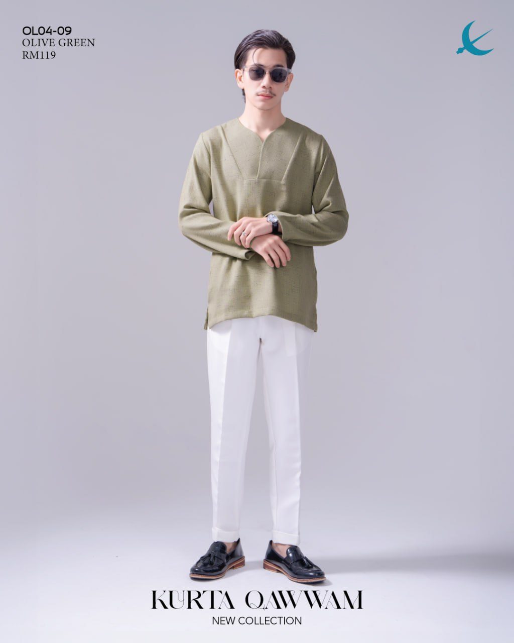 KURTA QAWWAM OLIVE GREEN