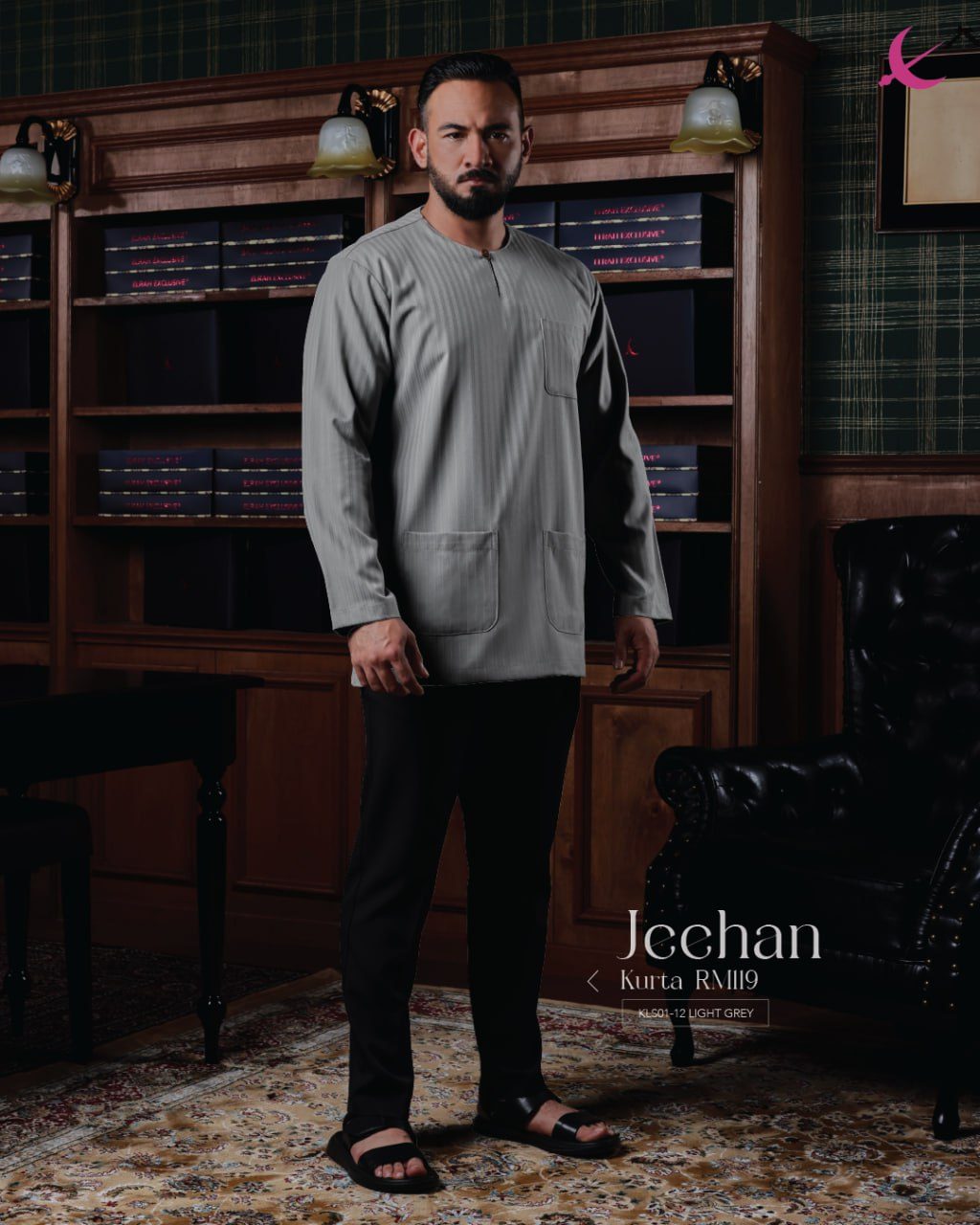 KURTA JEEHAN LIGHT GREY
