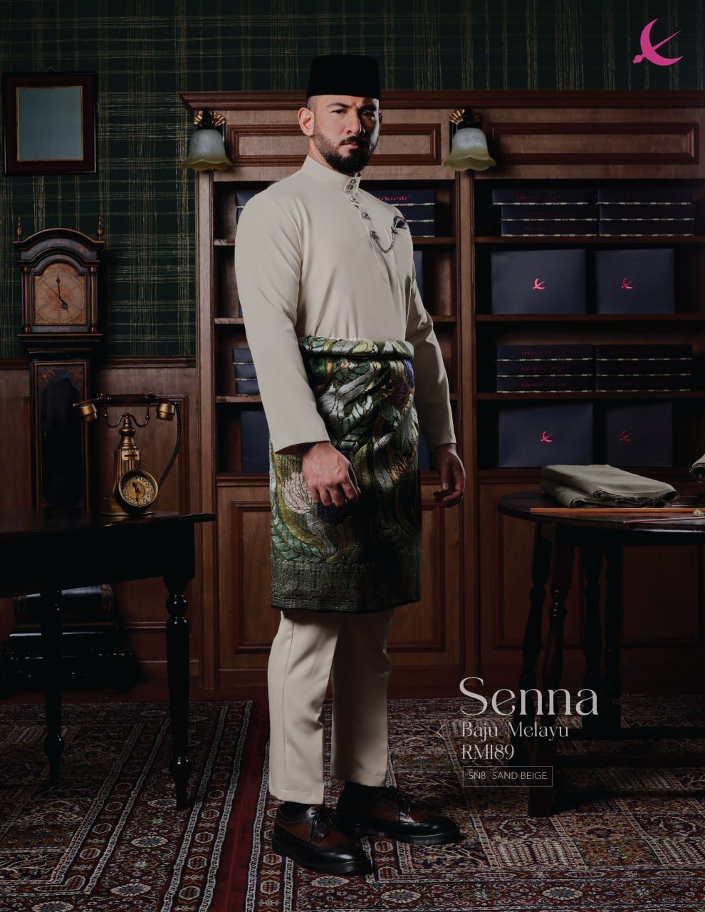 BAJU MELAYU SENNA SAND BEIGE