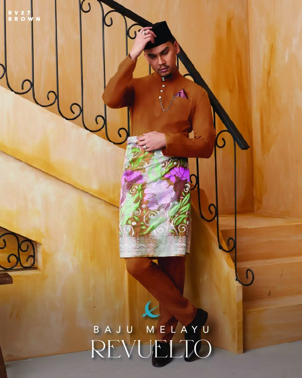 BAJU MELAYU REVUELTO BROWN
