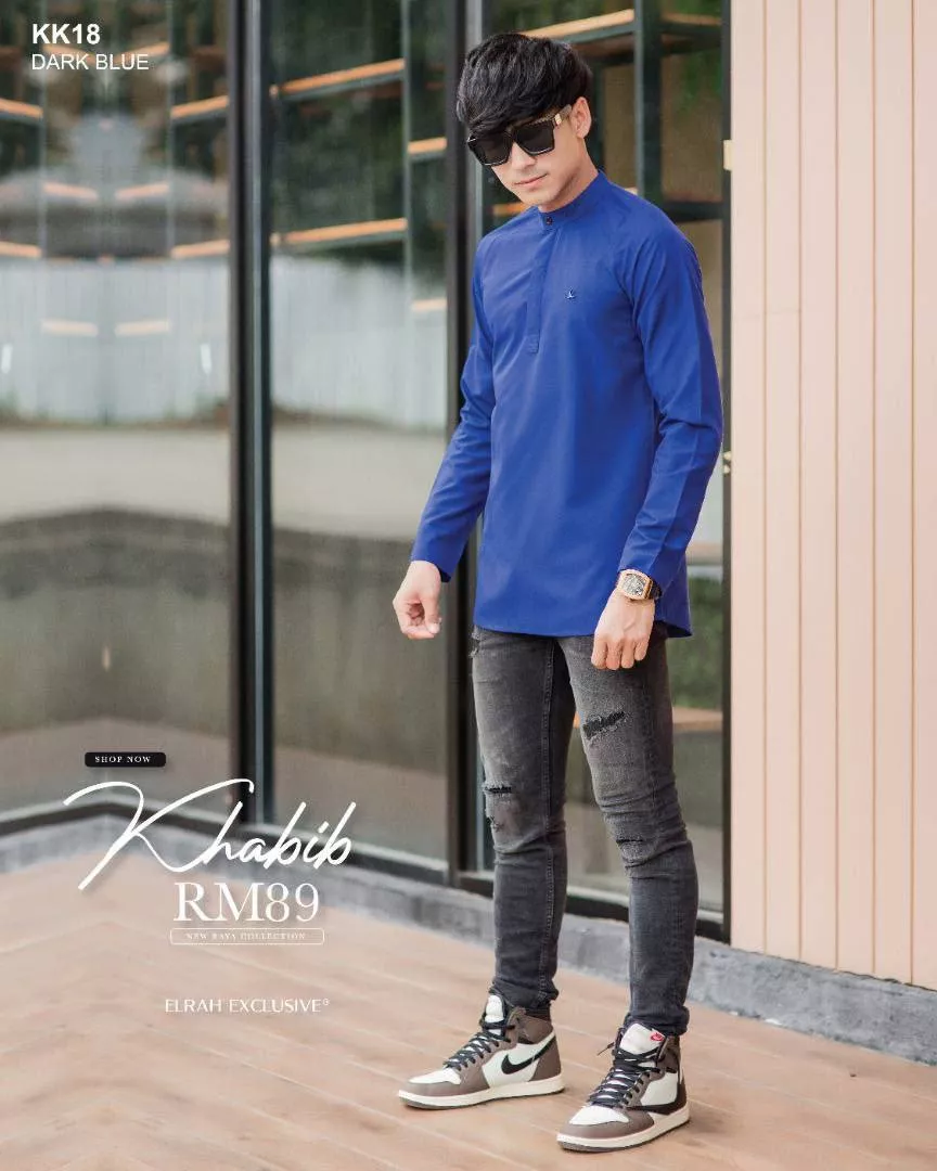 KURTA KHABIB DARK BLUE