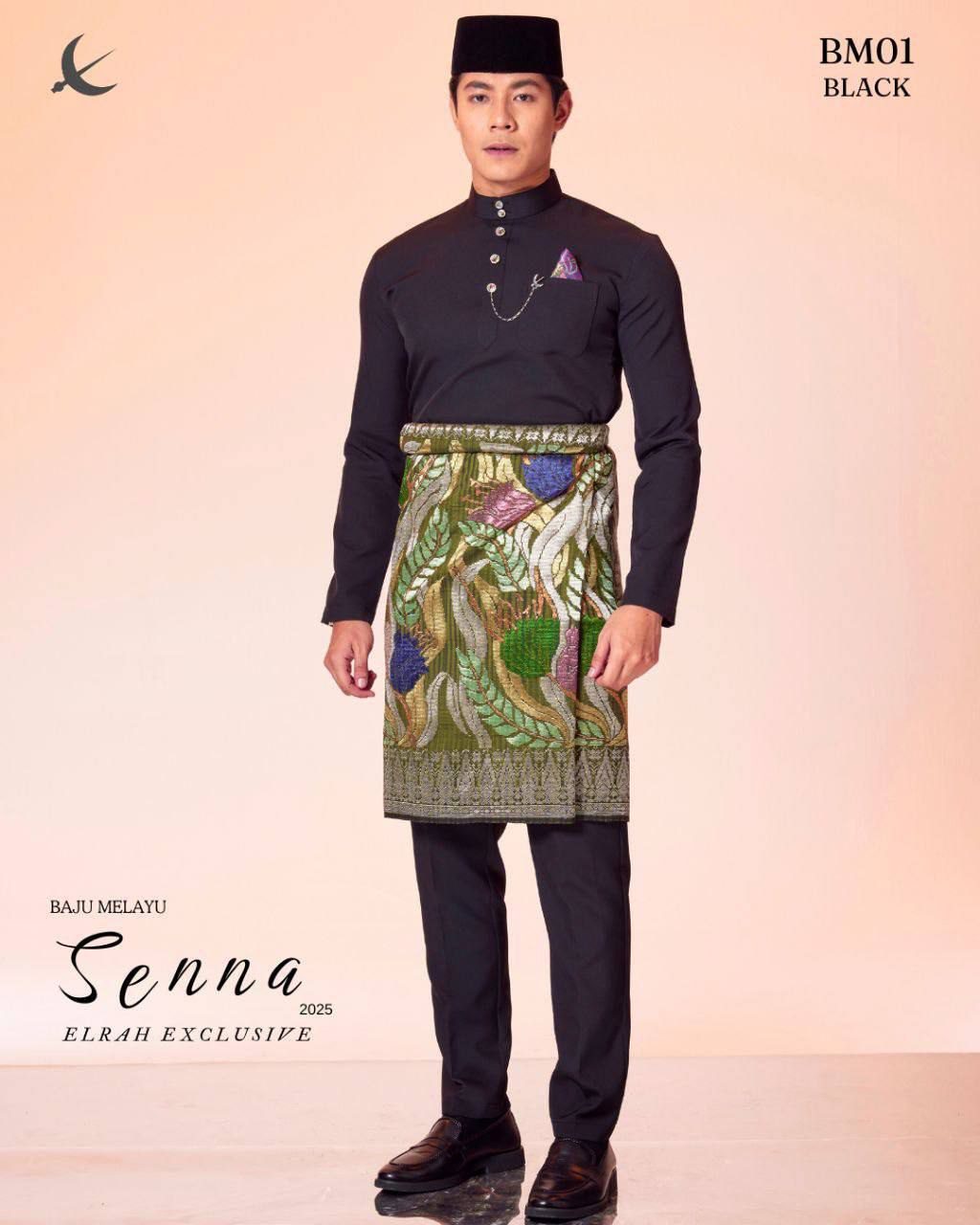 BAJU MELAYU SENNA BLACK