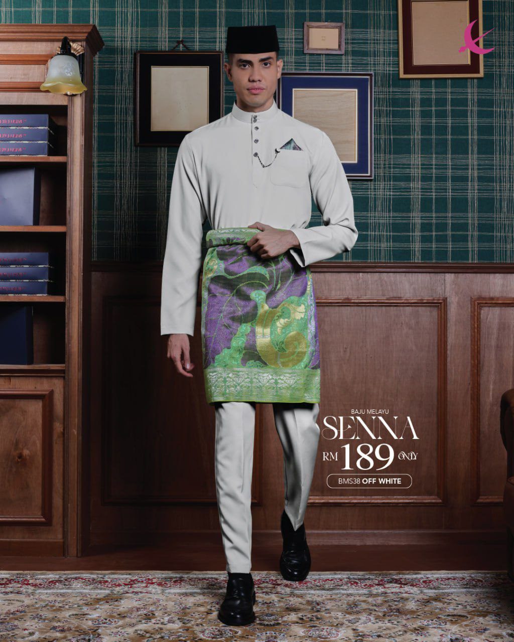 BAJU MELAYU SENNA OFF WHITE