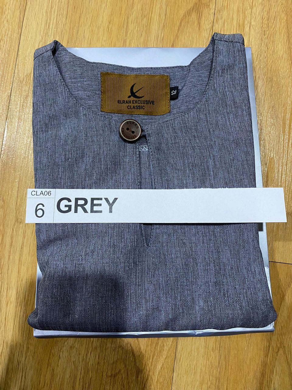 KURTA KLASIK KIDS ETTIFAQ GREY