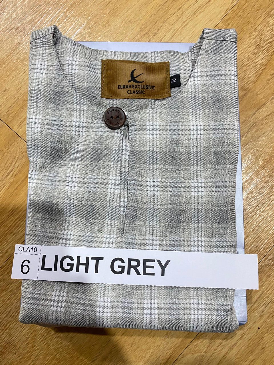 KURTA KLASIK KIDS HAYYAN LIGHT GREY