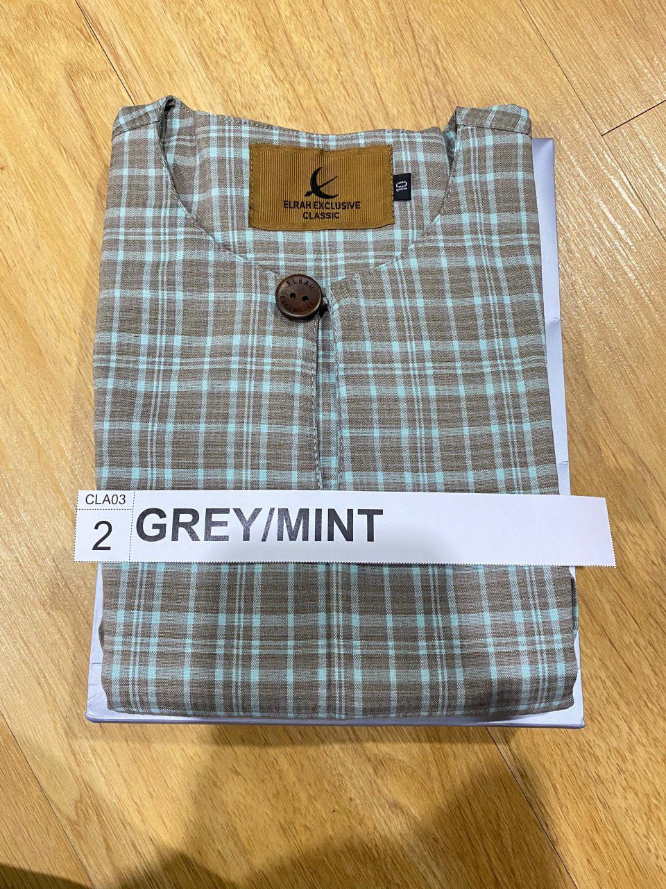 KURTA KLASIK KIDS EDRIS GREY/MINT