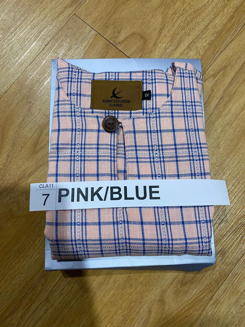 KURTA KLASIK KIDS LATHEEF PINK/BLUE