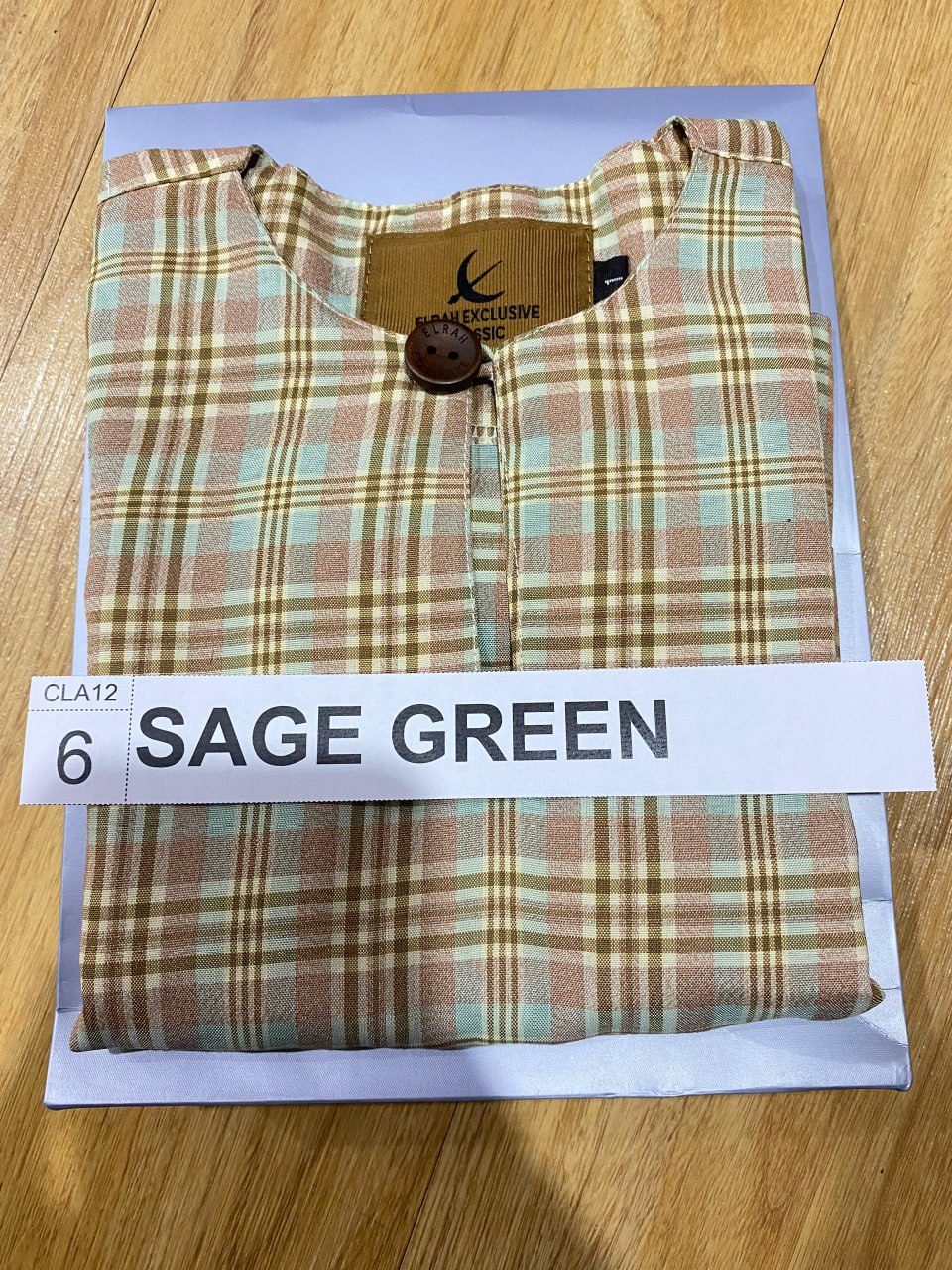 KURTA KLASIK KIDS SAEED SAGE GREEN