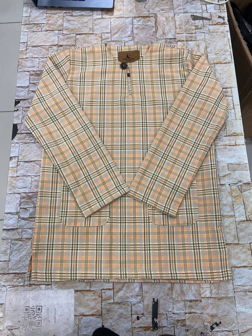 KURTA KLASIK KIDS SAEED PEACH