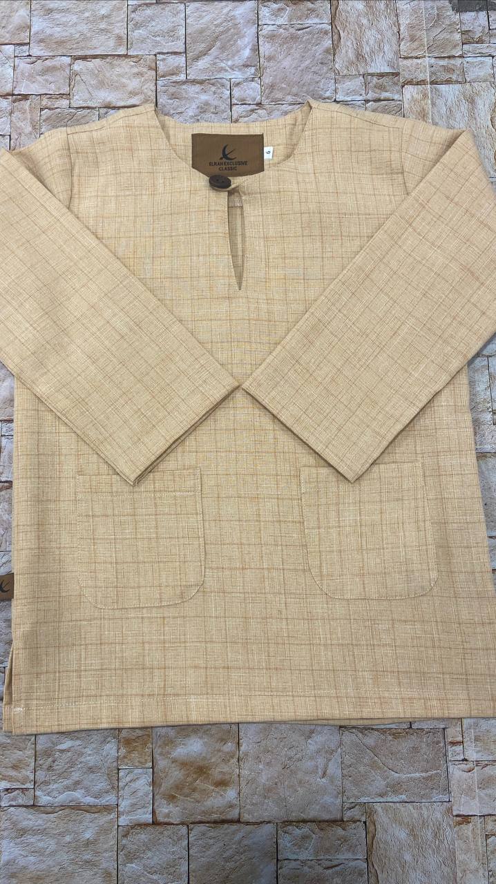 KURTA KLASIK KIDS REDZUAN PASTEL ORANGE