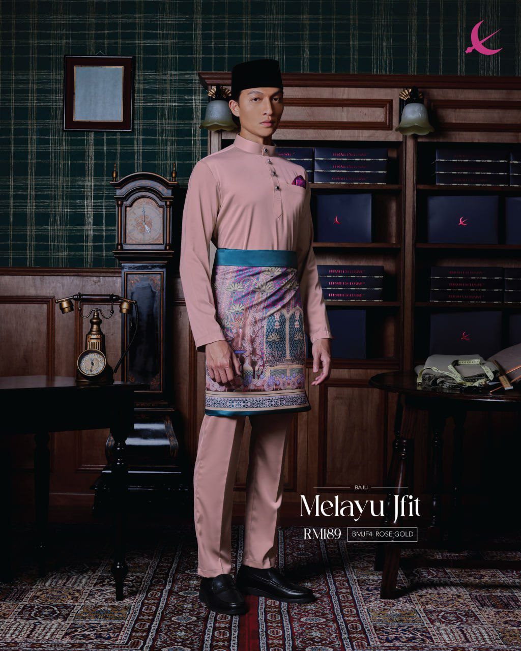 BAJU MELAYU JFIT ROSE GOLD
